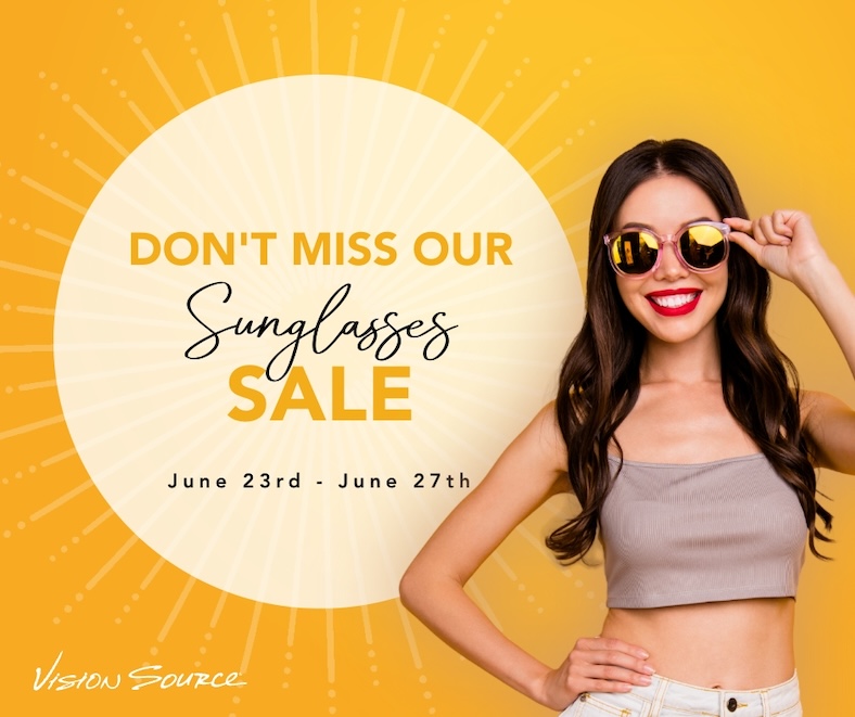 Don't miss our sunglasses sale June 23-27 